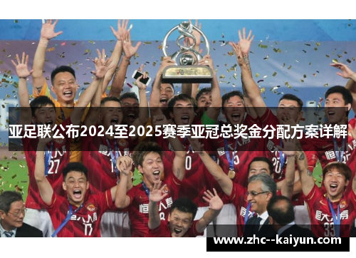 亚足联公布2024至2025赛季亚冠总奖金分配方案详解